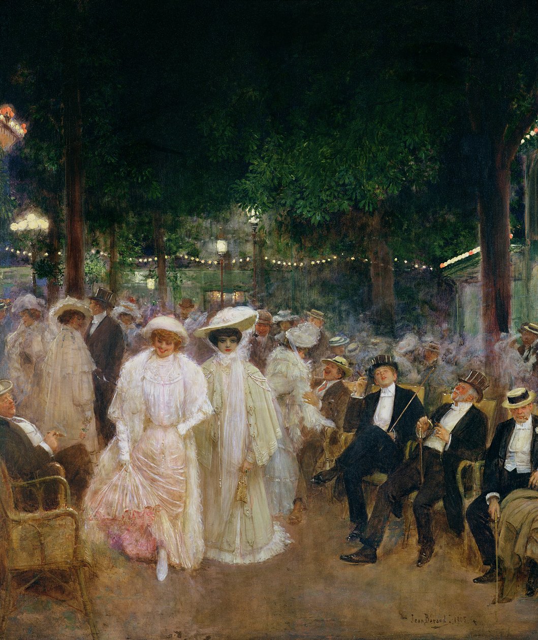A párizsi kertek, avagy az éjszaka szépségei, 1905 alkotó: Jean Beraud