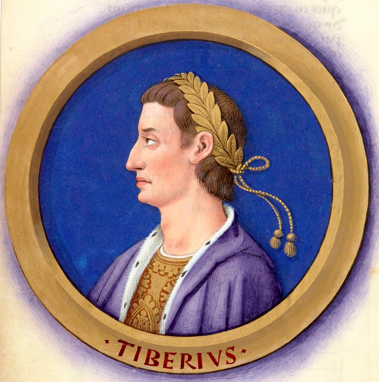 A tizenkét Caesar leírása alakjaikkal 3-Tiberius alkotó: Jean Bourdichon