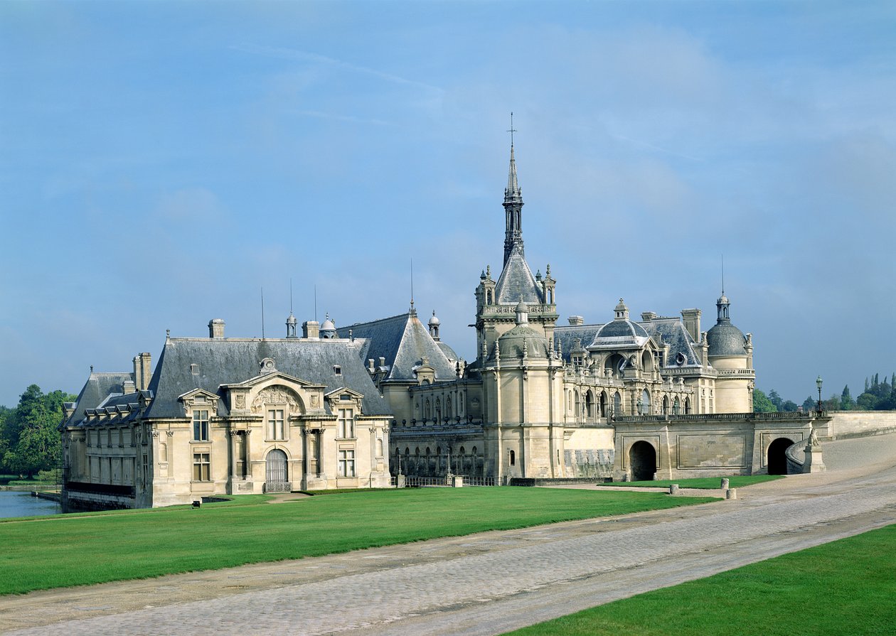 A Petit Chateau, más néven Chatelet vagy Capitainerie, a kápolna torony és a Grand Chateau, 1560 körül alkotó: Jean Bullant