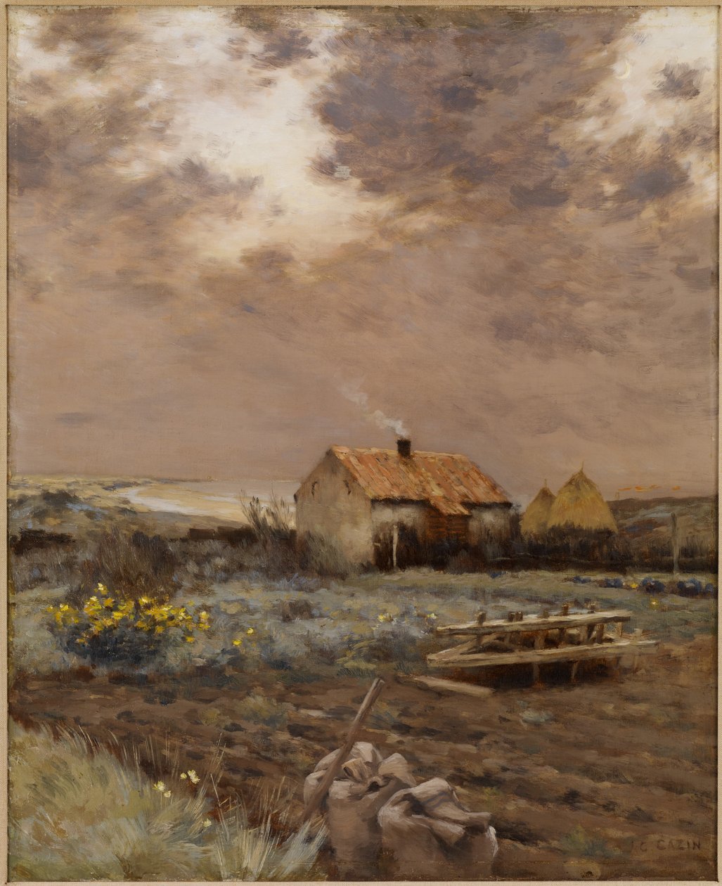 Táj, 1880 körül alkotó: Jean Charles Cazin