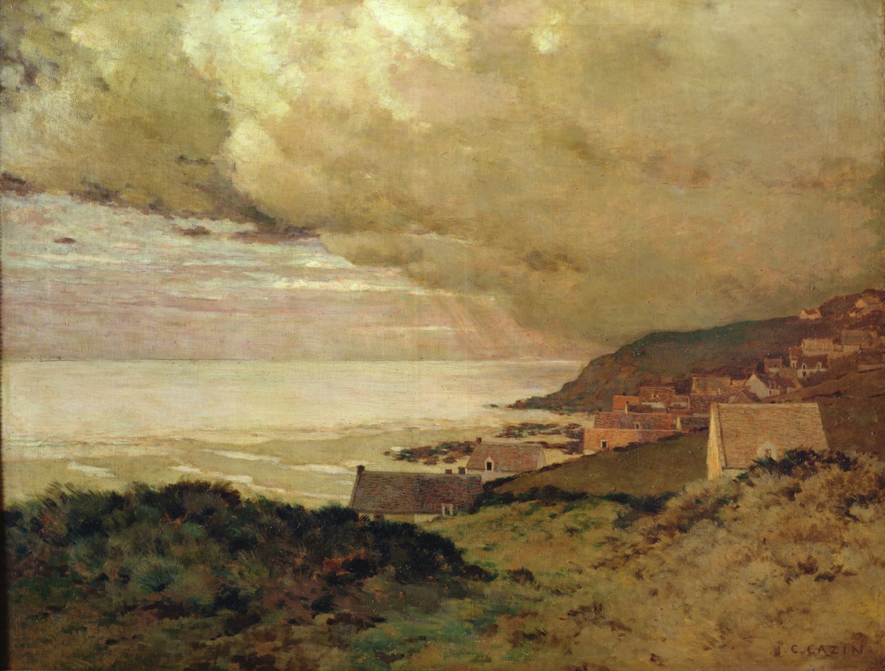 Vihar, Enquihen, Pas-de-Calais, 1876 alkotó: Jean Charles Cazin