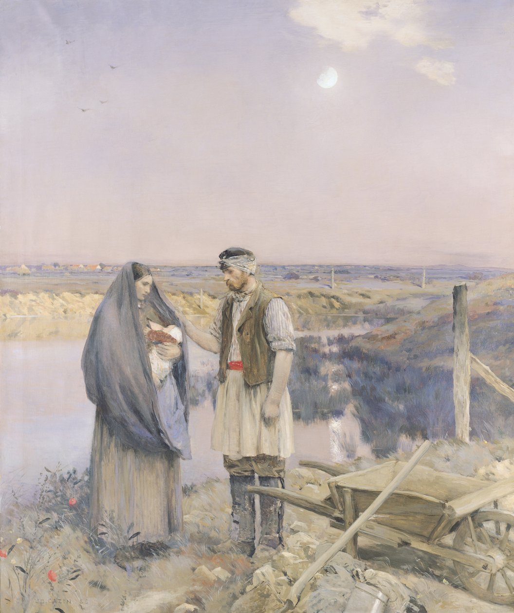 A nap vége, 1888 alkotó: Jean Charles Cazin
