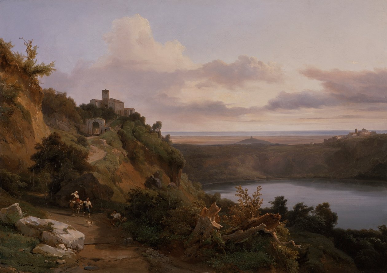 Nemi -tó alkotó: Jean Charles Joseph Rémond