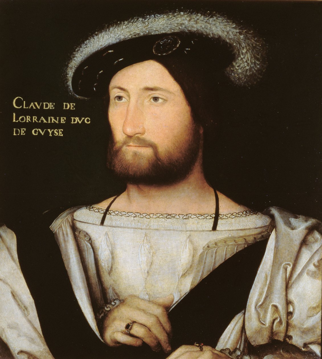 Claude of Lorraine (1496-1550) Guise 1. hercegének portréja, 1525-30 körül alkotó: Jean Clouet