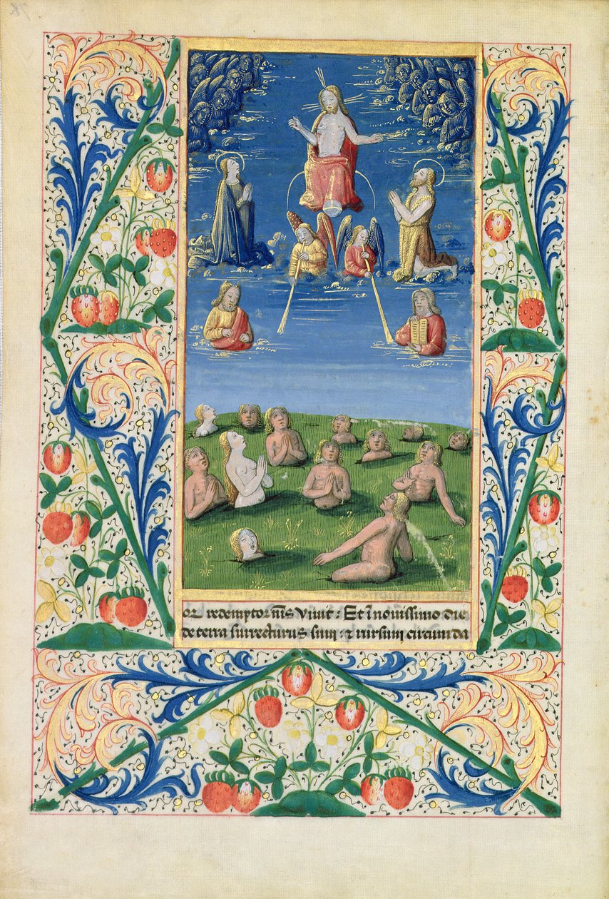Ms Lat. Q.v.I.126 f.78v A Megváltottak feltámadása, Louis d