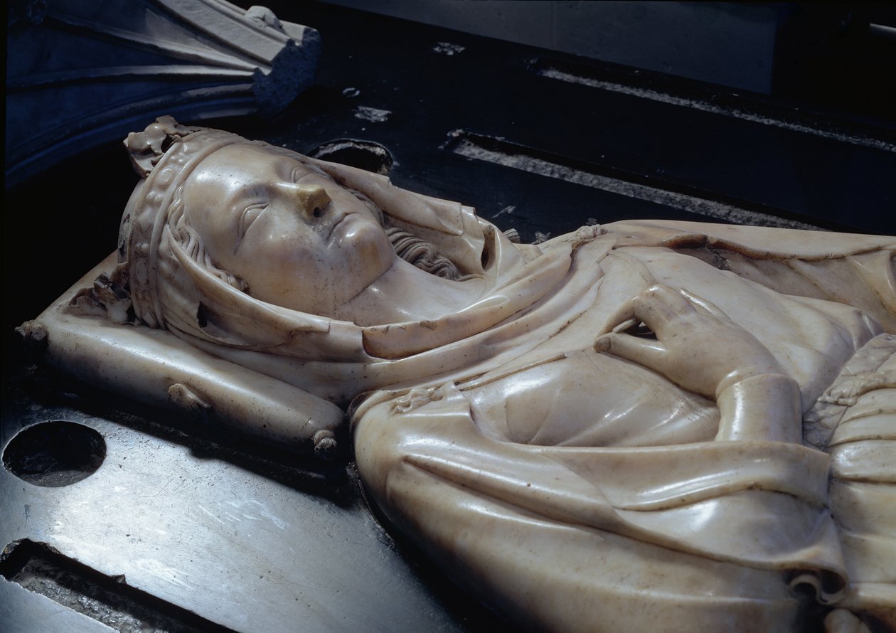 Aragóniai Izabella képmása (1243-71) (mrable) alkotó: Jean D