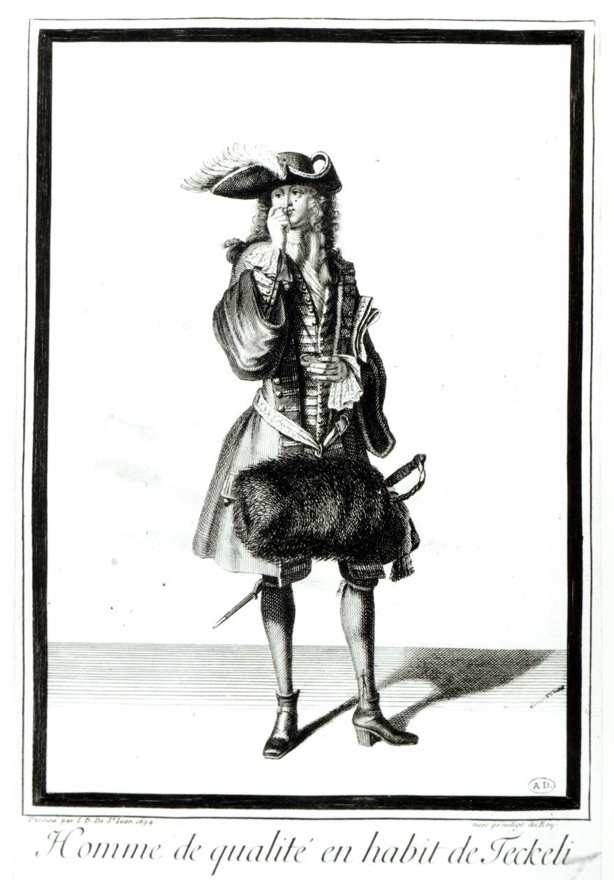 Teckeli ruhás nemes, 1694 alkotó: Jean Dieu de Saint Jean