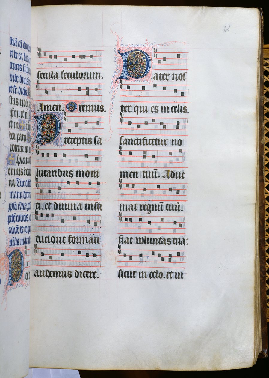 Ms 412 Page a Missal de Paris, 1475 körül alkotó: Jean Fouquet