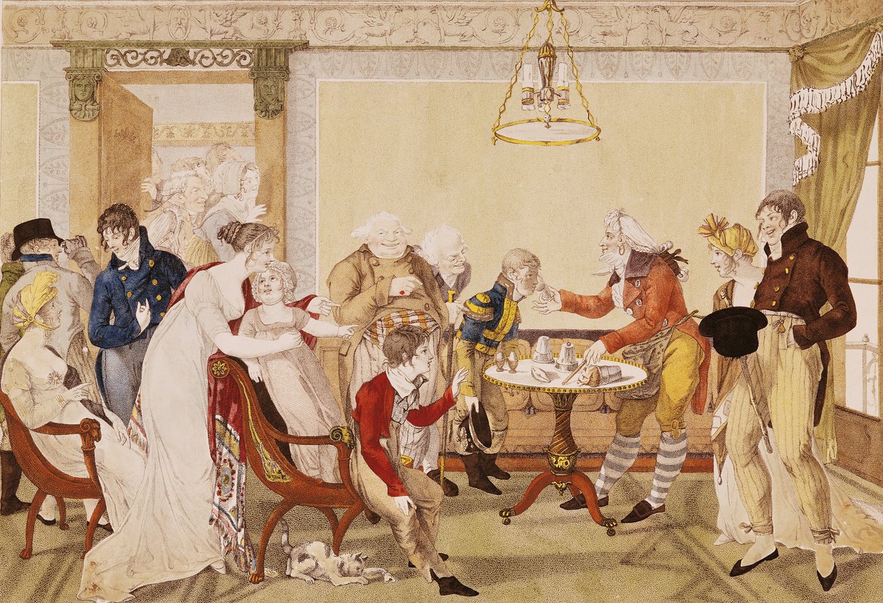 A Conjuror, Louis Charles Ruotte metszete, 1807 körül alkotó: Jean Francois Bosio