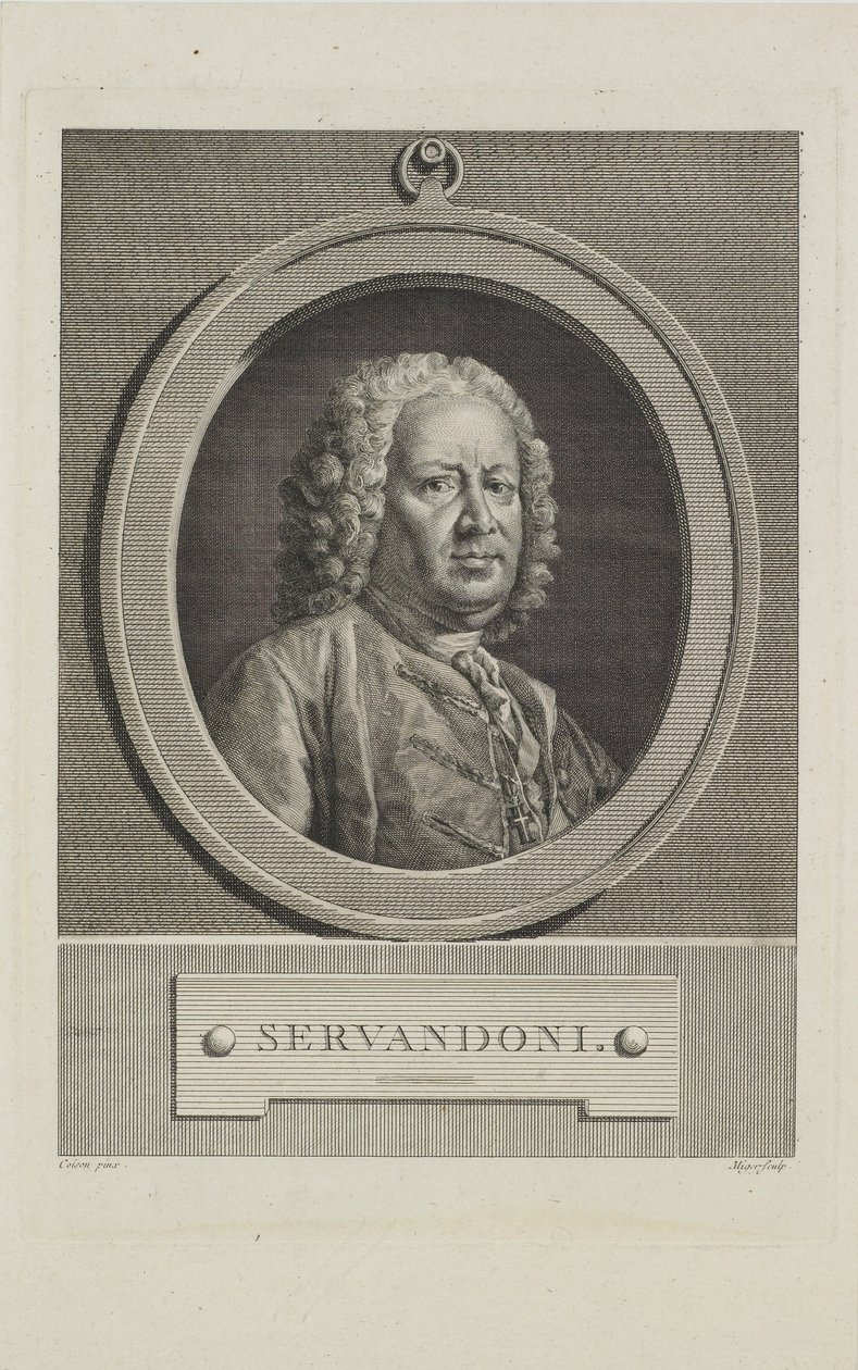 Servandoni, Simon Charles Miger (1736-1820) metszete, 1766 körül alkotó: Jean Francois Colson