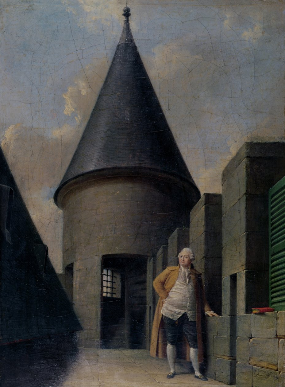 XVI. Lajos (1754-1793) a templom börtönében, a 18. század végén alkotó: Jean Francois Garneray