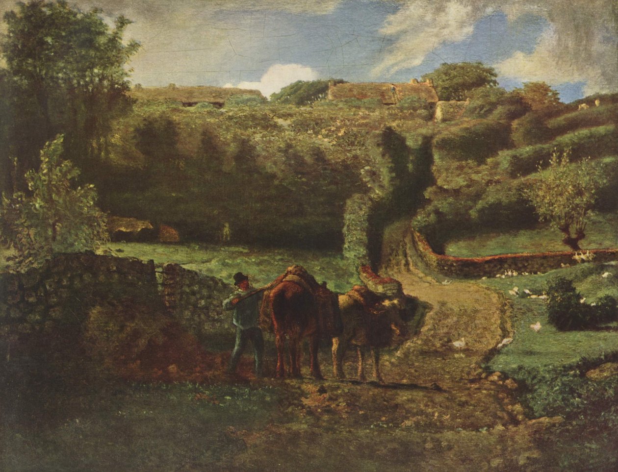 Unokatestvér falu Gréville közelében alkotó: Jean Francois Millet