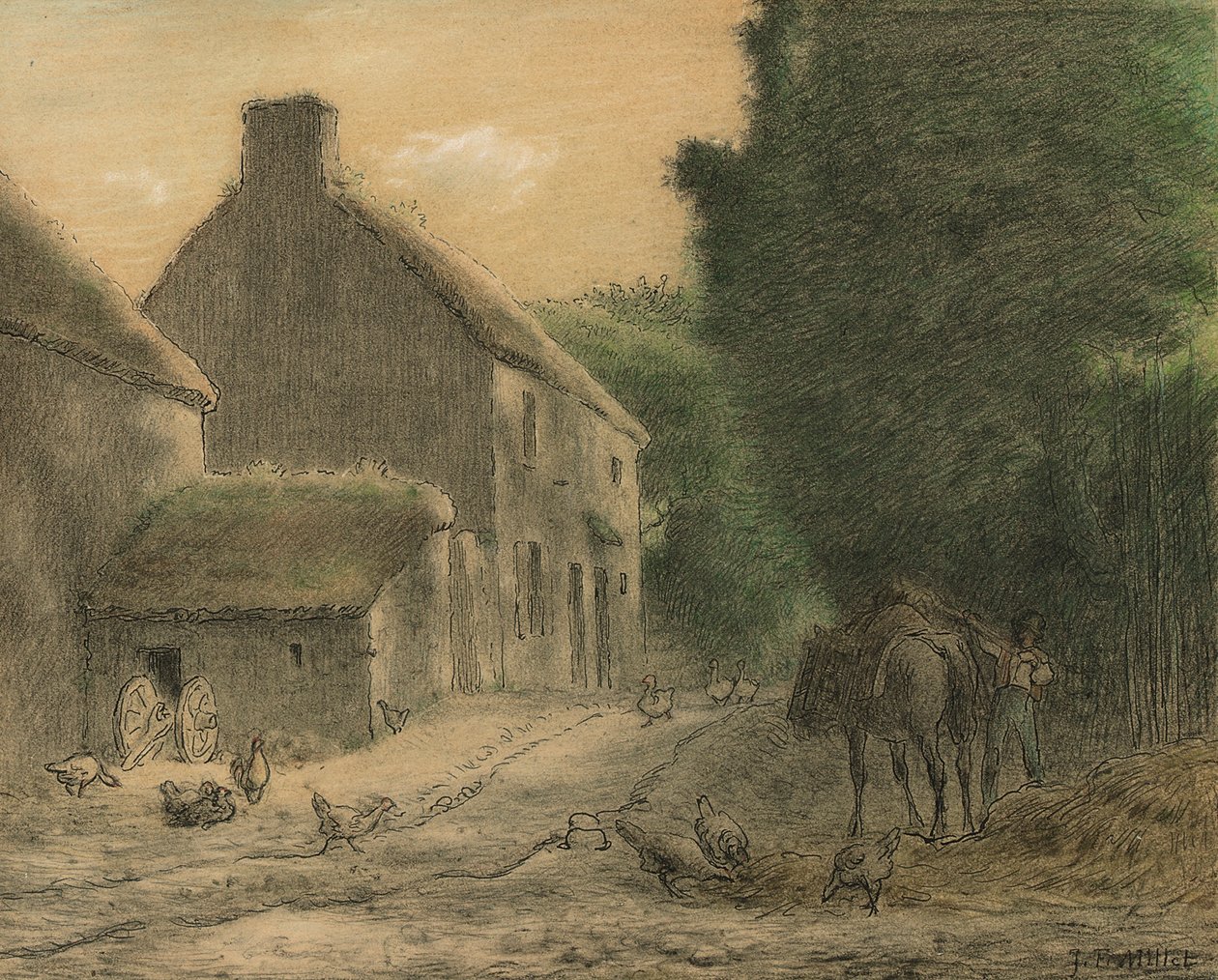 Farm Gruchyban alkotó: Jean Francois Millet