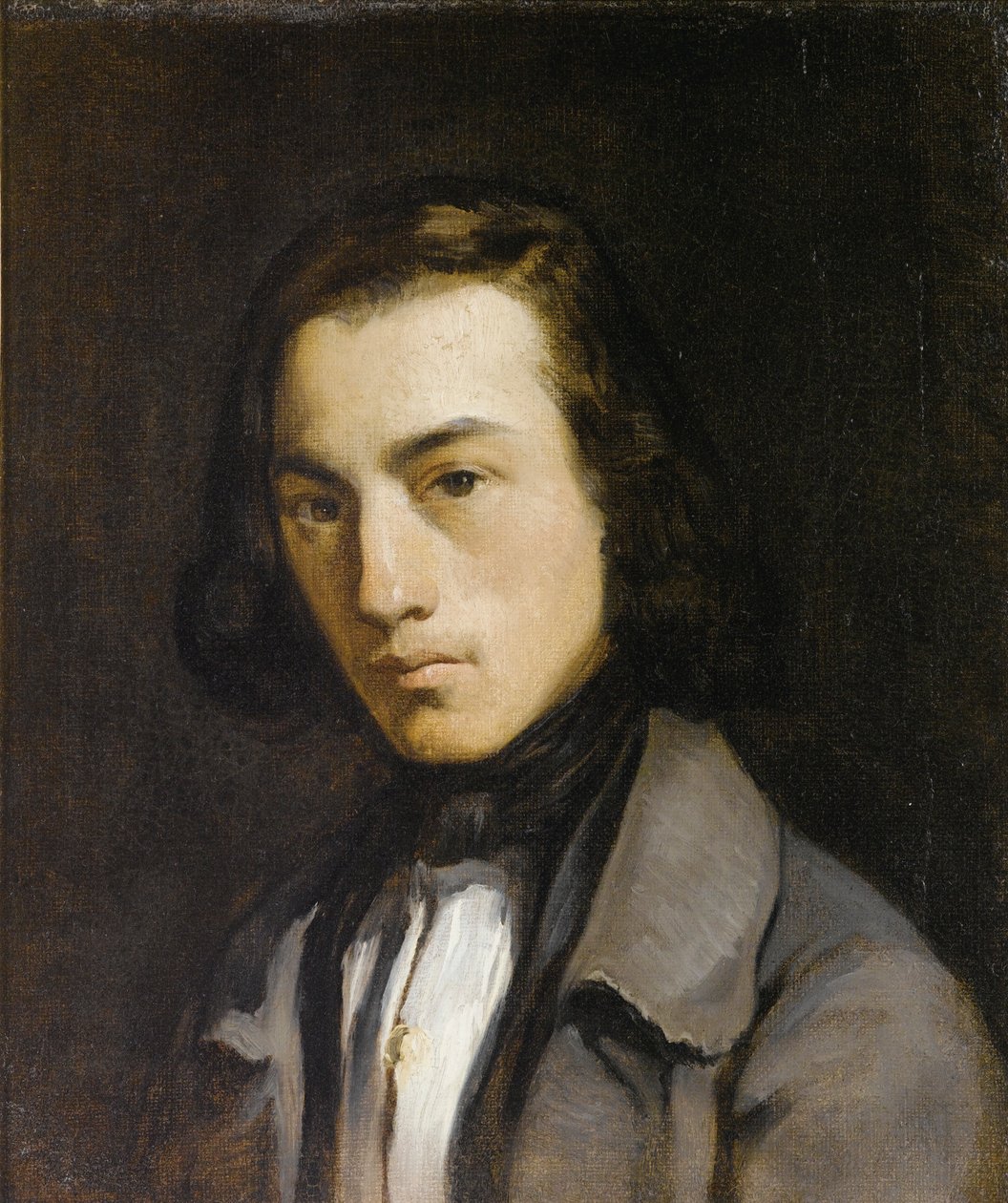 Fiatal férfi portré alkotó: Jean Francois Millet