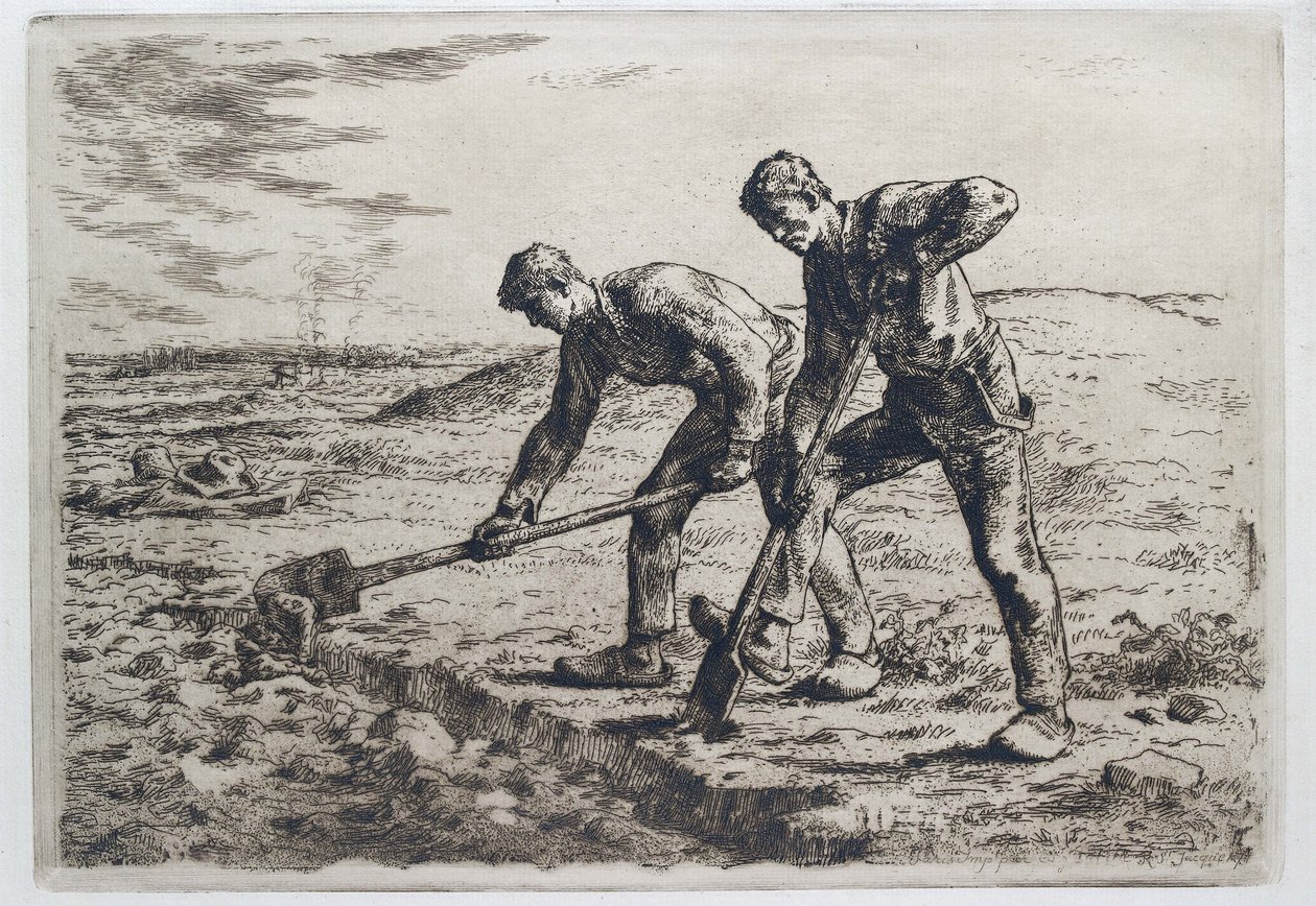 Az ásók, 1855 - 1856 alkotó: Jean Francois Millet
