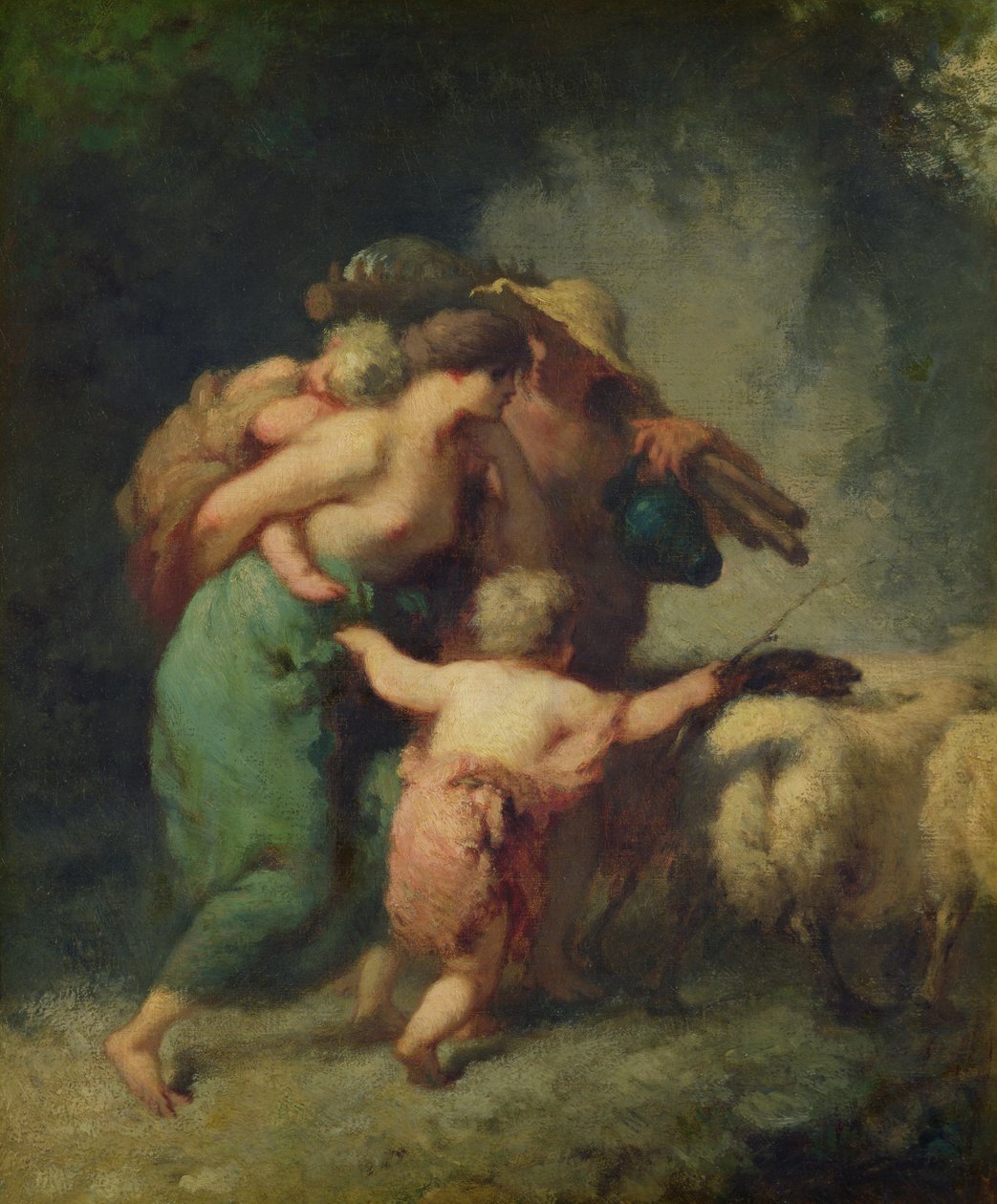 A nyáj visszatérése alkotó: Jean Francois Millet