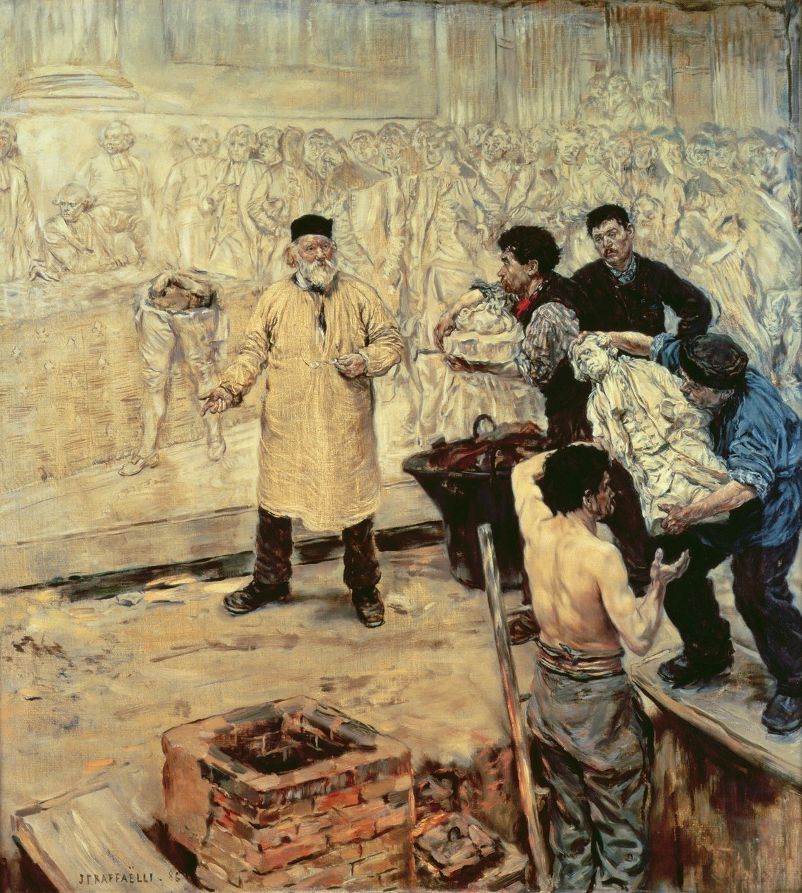 Az öntödében, 1886 alkotó: Jean Francois Raffaelli