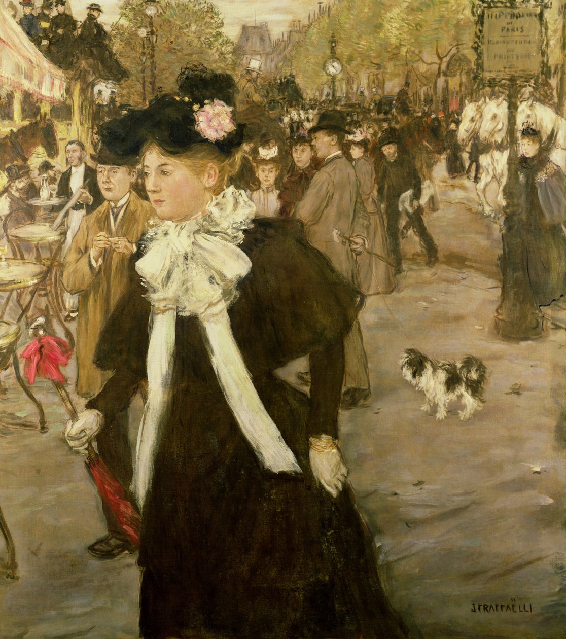 Boulevard des Italiens, 1899 körül alkotó: Jean Francois Raffaelli