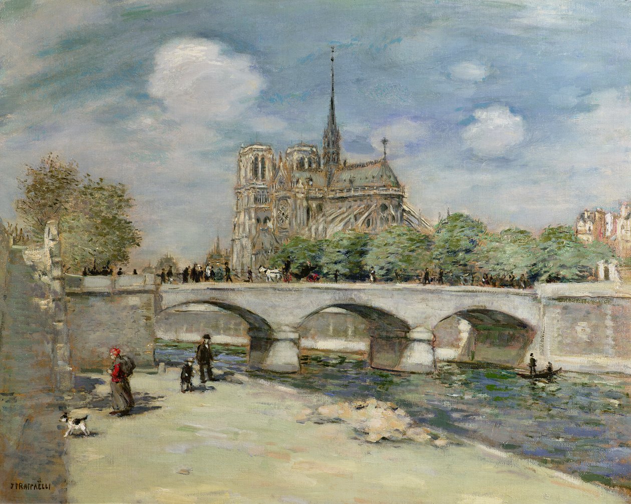 Notre Dame de Paris, 1900 körül alkotó: Jean Francois Raffaelli