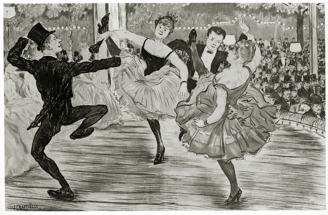 Quadrille a Moulin Rouge-ban alkotó: Jean Francois Raffaelli