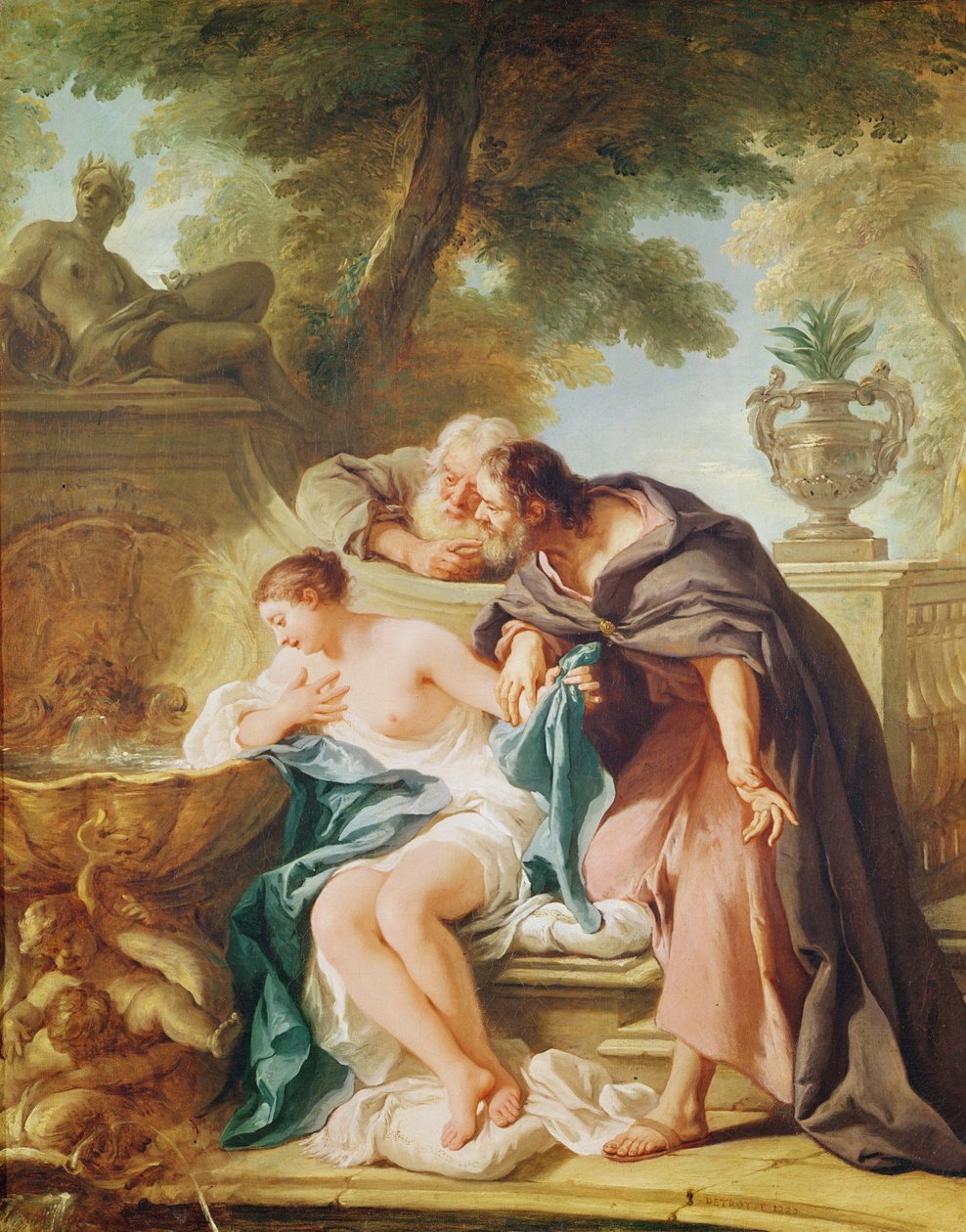 Susanna és a vének, 1727 alkotó: Jean François de Troy