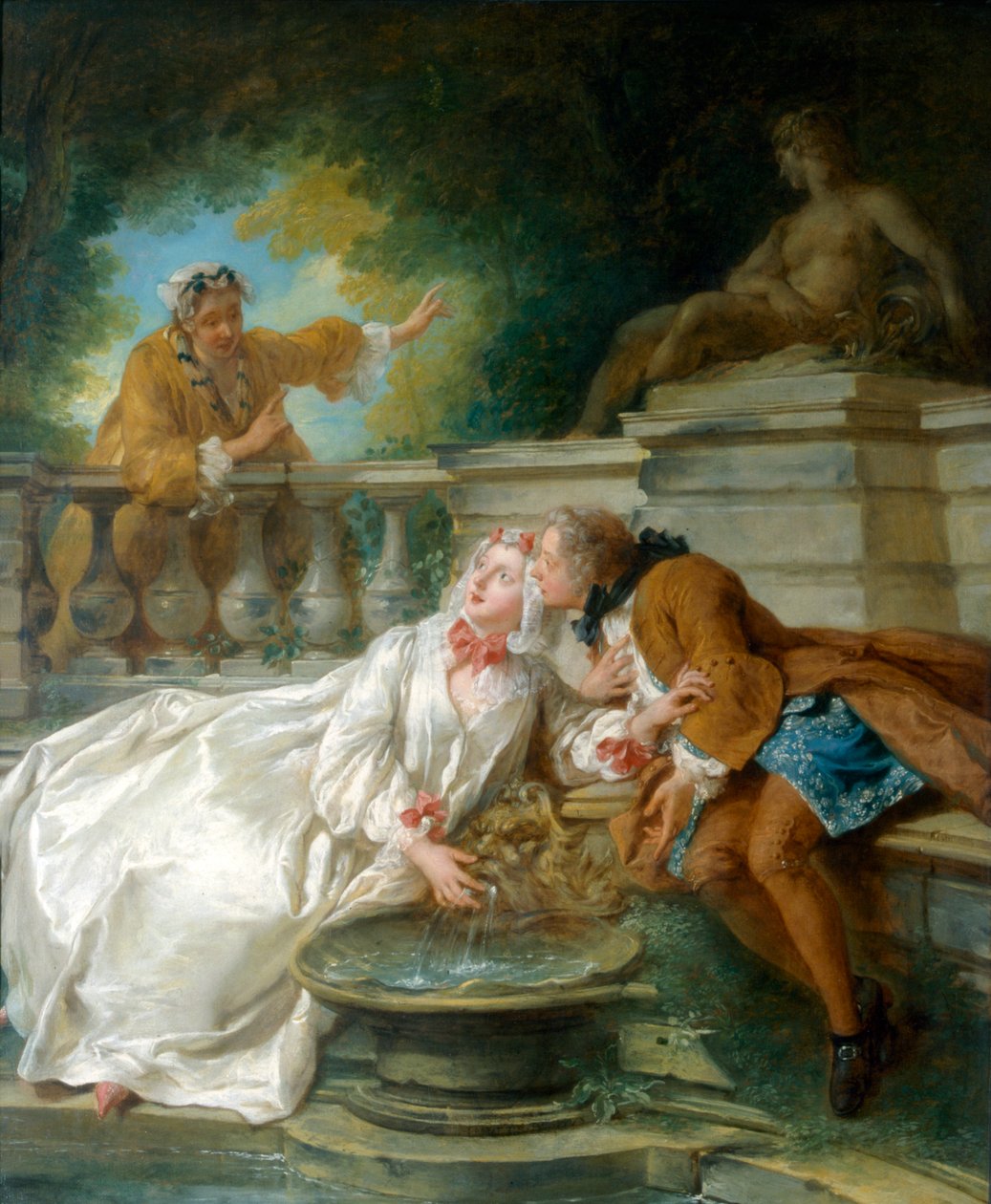 A riasztó vagy La Gouvernante Fidele, 1730 (litográfia) alkotó: Jean François de Troy
