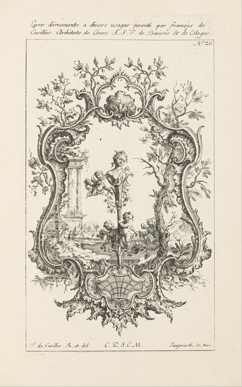Design a Cartouche számára alkotó: Jean François Cuvilliés