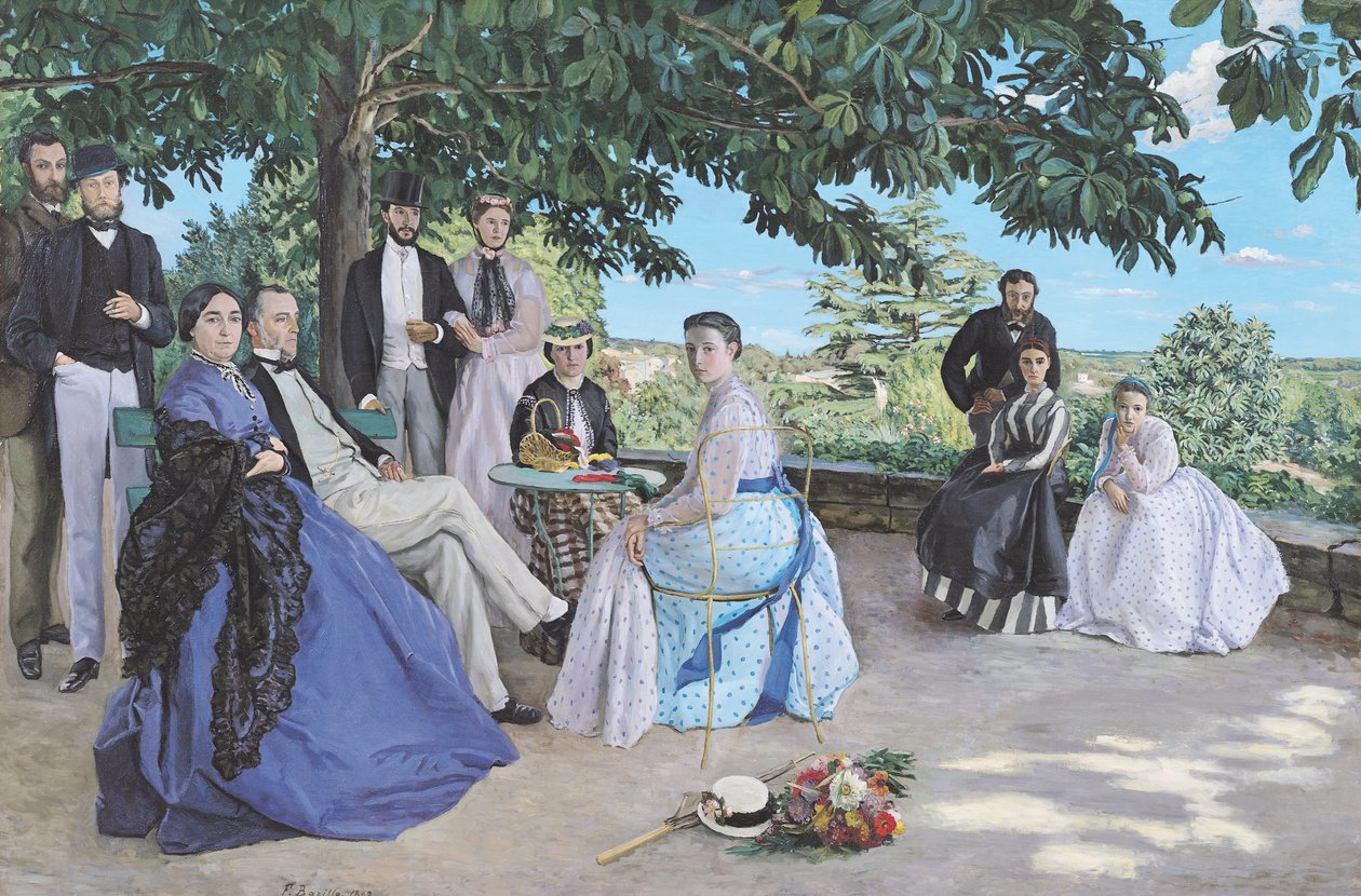 Családi összejövetel, 1867 alkotó: Jean Frederic Bazille