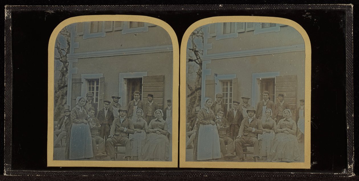 (Jean-Gabriel Eynard tizenkét szolgájának csoportos portréja) alkotó: Jean Gabriel Eynard