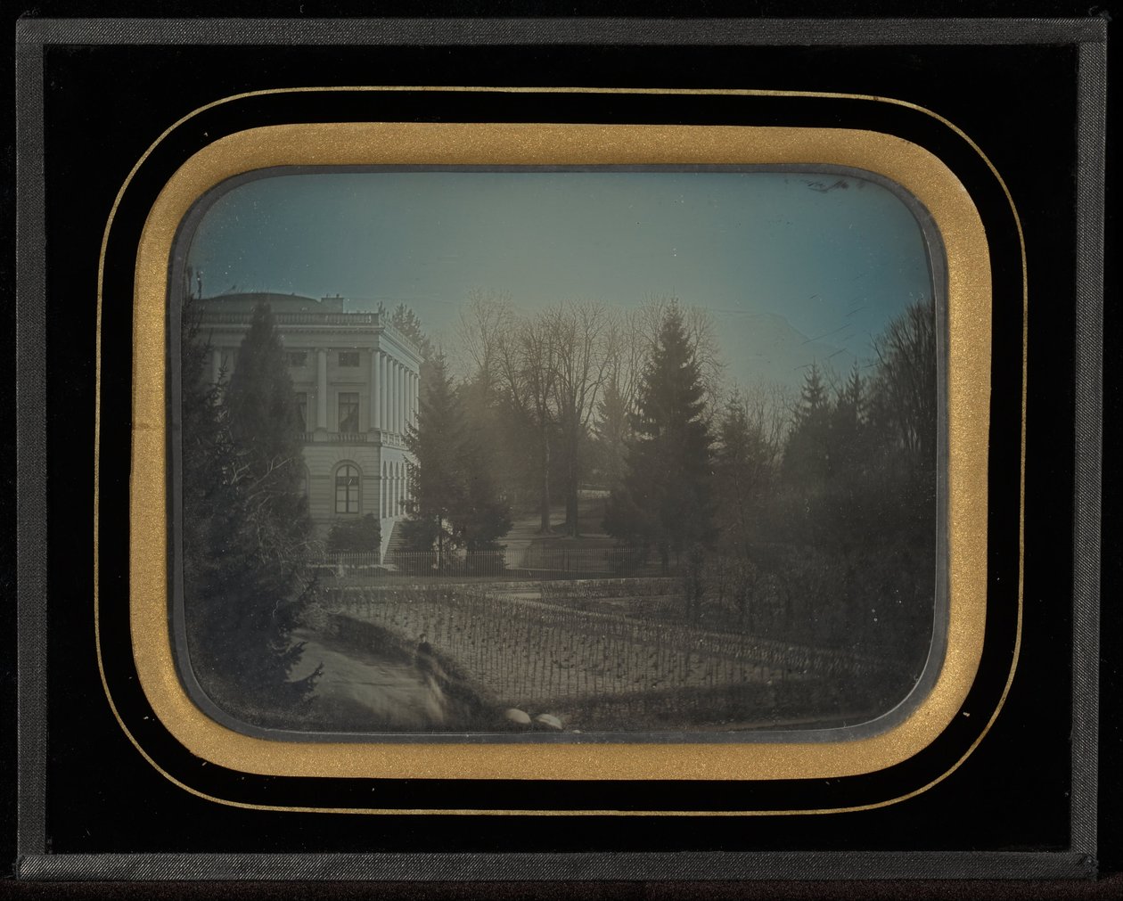 (Jean-Gabriel Eynard Palais Eynard nevű városi háza, a kertre néző kilátással) alkotó: Jean Gabriel Eynard