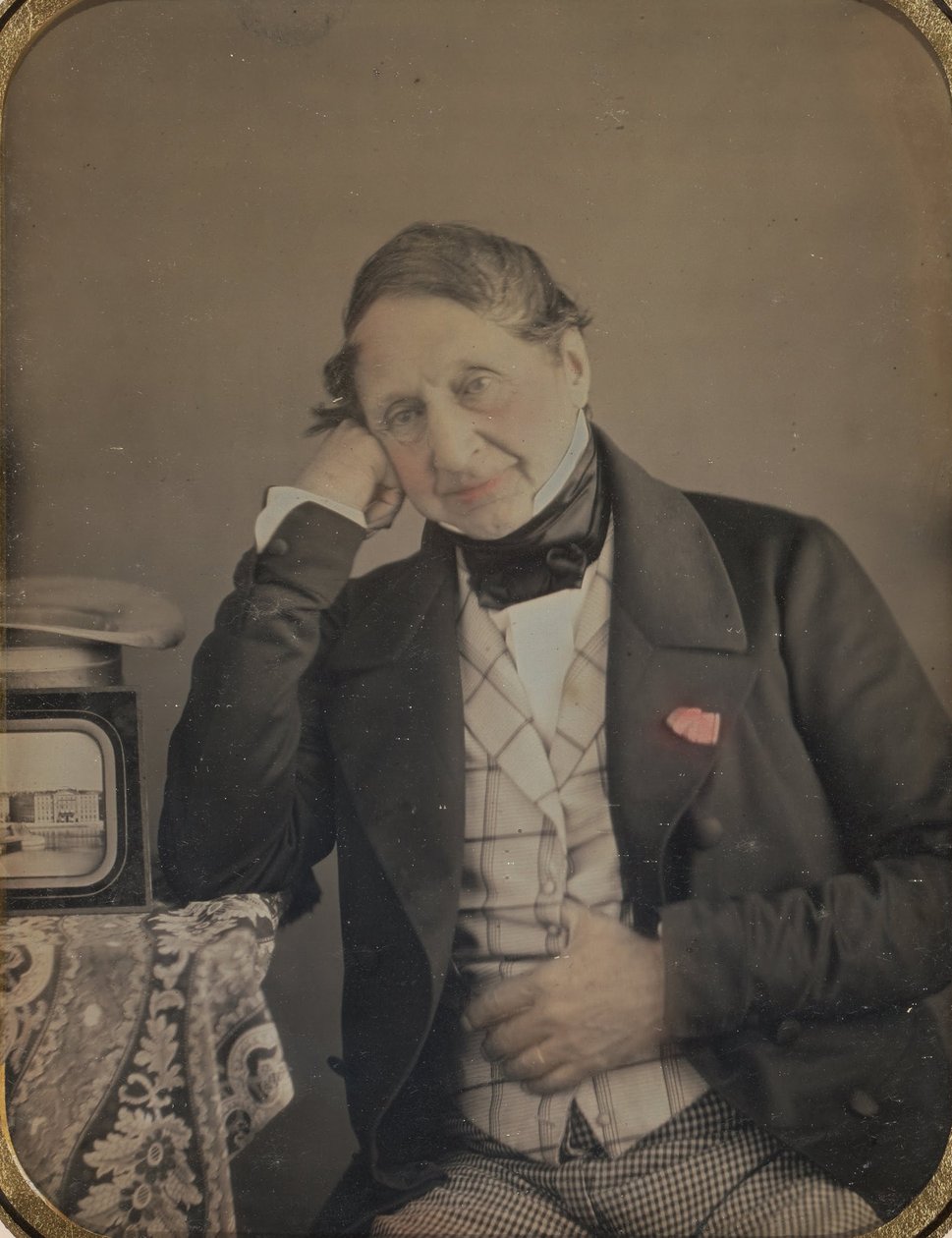 Önarckép genfi dagerrotípiával alkotó: Jean Gabriel Eynard