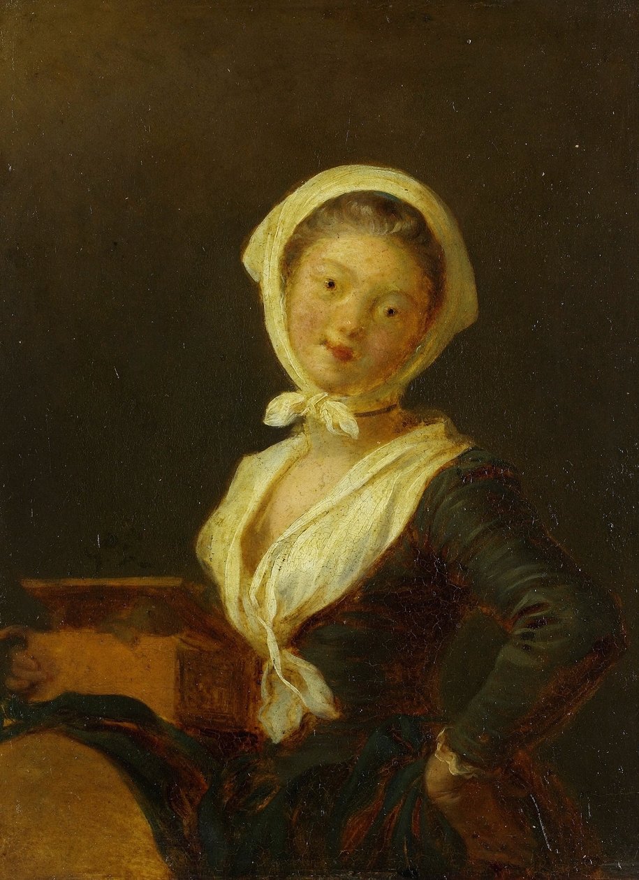 Egy orgonacsiszoló (asszony nő) alkotó: Jean Honore Fragonard