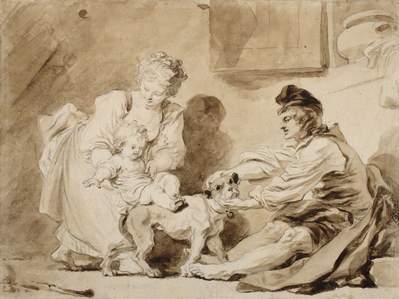 Első lovas lecke alkotó: Jean Honore Fragonard