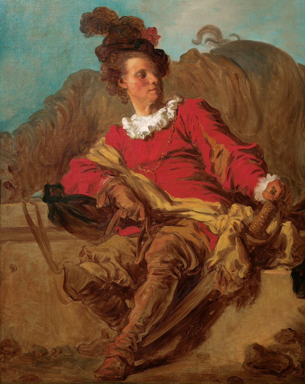 Jean-Claude Richard, Saint-Non apátja lSspagnole-ba öltözött alkotó: Jean Honore Fragonard