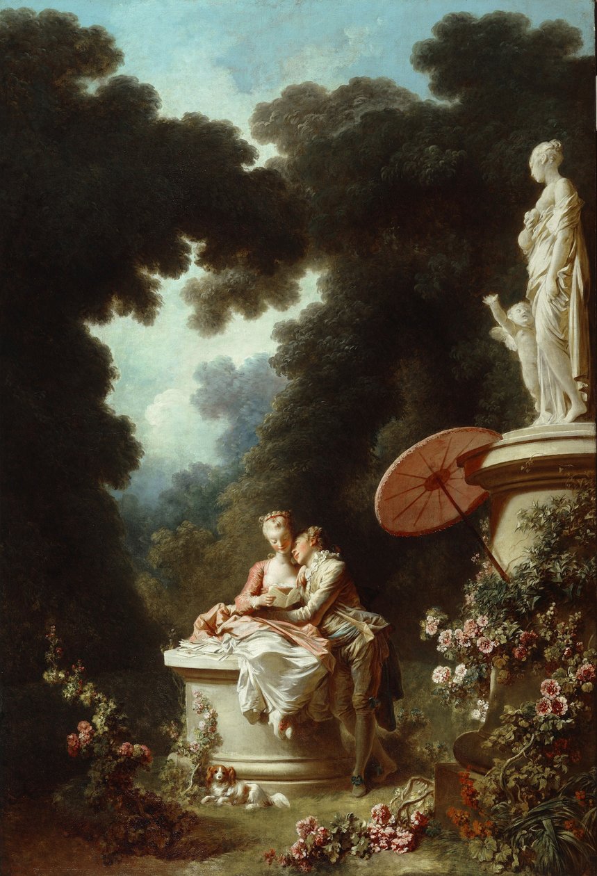 Szerelmes levelek alkotó: Jean Honore Fragonard