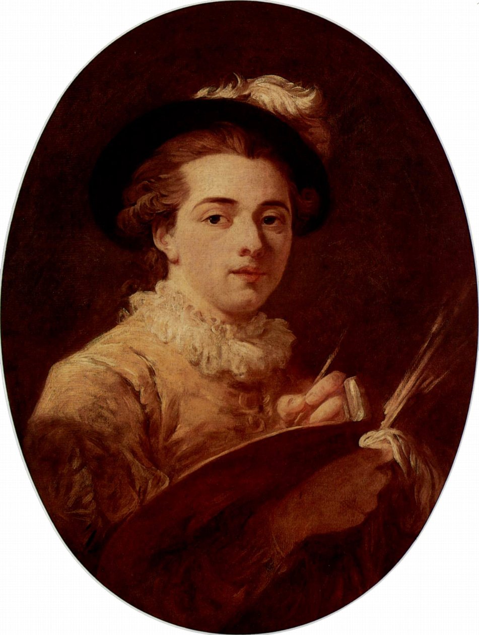 Önarckép, ovális alkotó: Jean Honore Fragonard