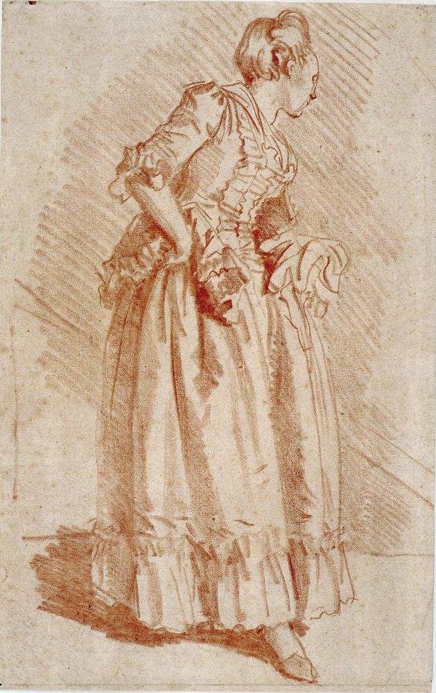 Egy női alak tanulmányozása alkotó: Jean Honore Fragonard