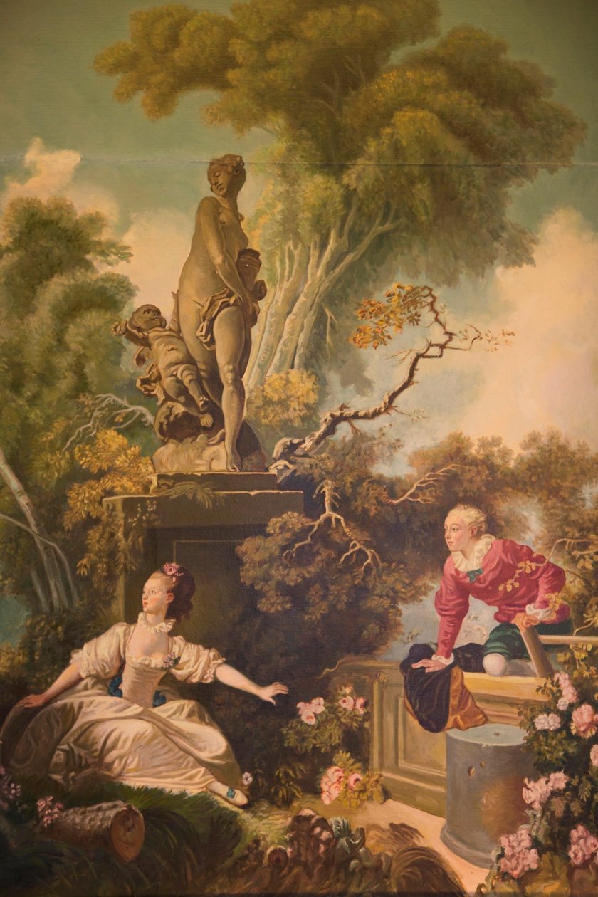 A szerelem előrehaladása, A találkozás alkotó: Jean Honore Fragonard