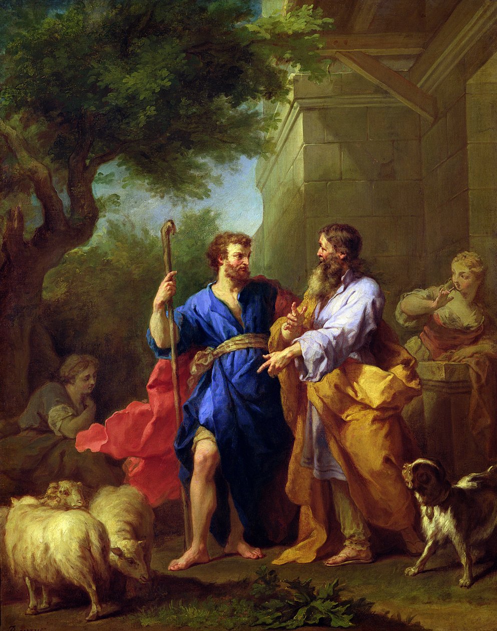 Jákob és Lábán, 1737 előtt alkotó: Jean Bernard Restout