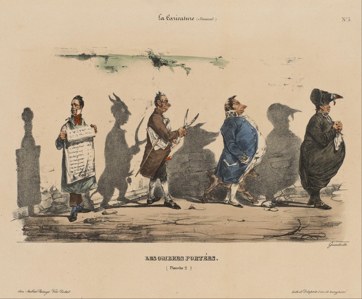A karikatúra; Az árnyak, 5. sz alkotó: Jean Ignace Isidore Gérard