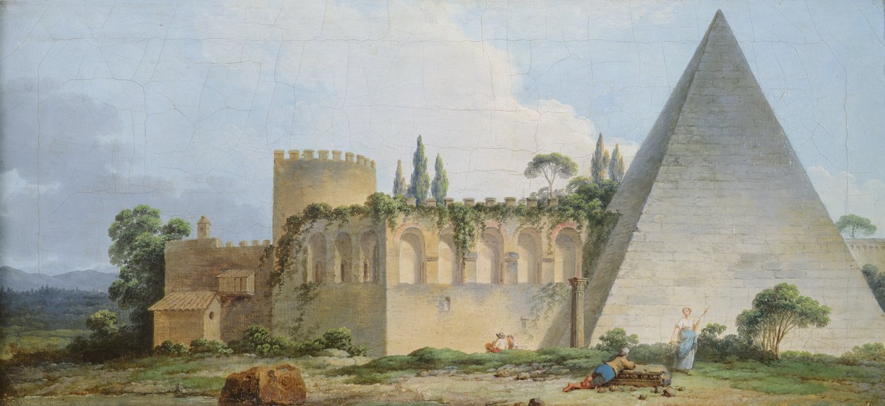 Gaius Cestius sírja, Róma alkotó: Jean Jacques Francois Le Barbier