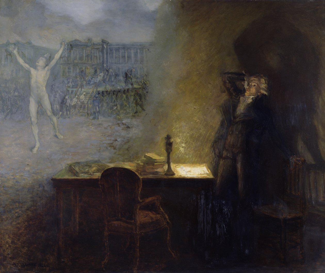 Robespierre látomása alkotó: Jean Joseph Weerts