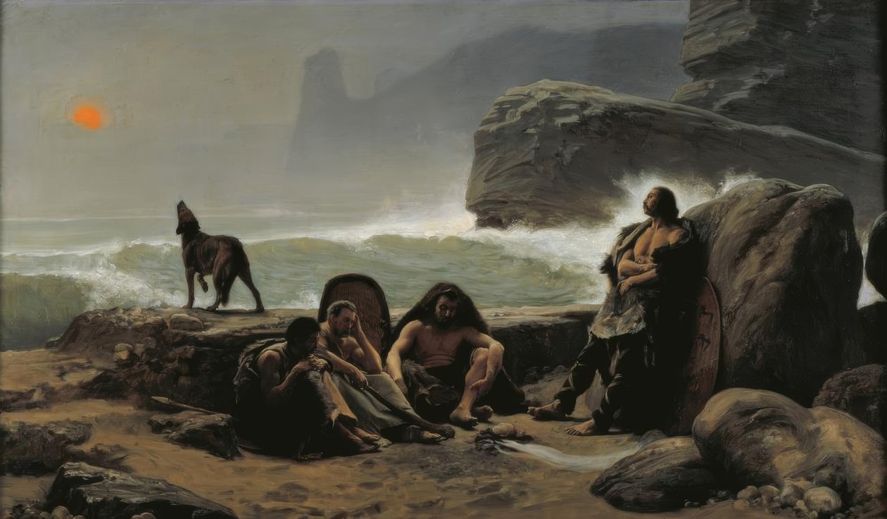 Les gardescôtes gaulois (A gall parti őrség) alkotó: Jean Jules Antoine Lecomte du Nouy