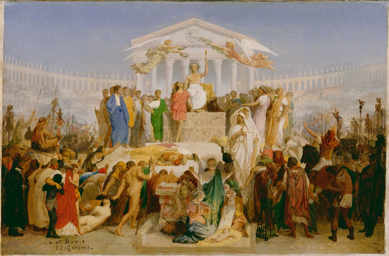 Augustus kora, Krisztus születése, 1852-54 körül alkotó: Jean Leon Gerome