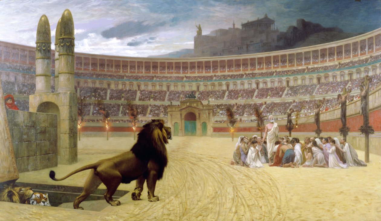 A keresztény vértanú utolsó imája, 1863-83 alkotó: Jean Leon Gerome