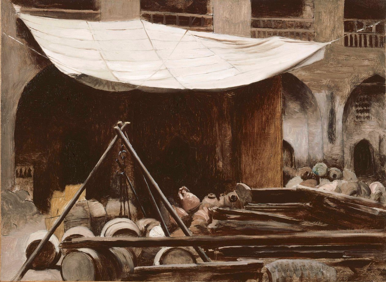 A szúkok Kairó szívében, 1861-62 alkotó: Jean Leon Gerome