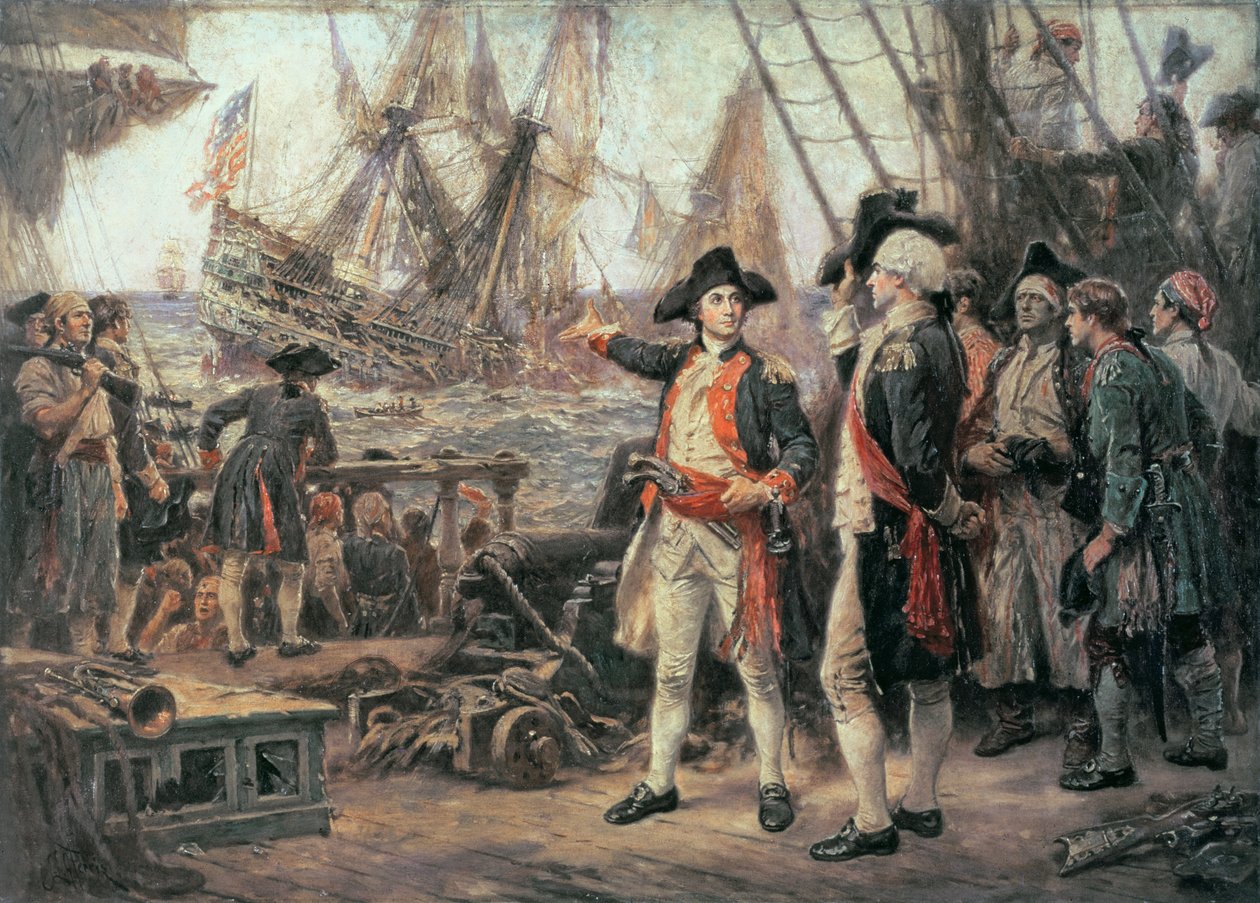 A hajó, amely elsüllyesztette a Victory-t, 1779 alkotó: Jean Leon Gerome Ferris