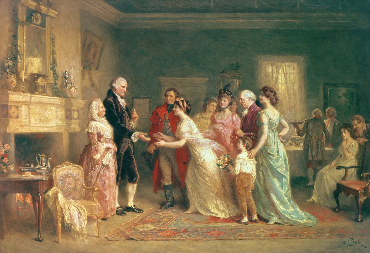 Washington születésnapja, 1798 alkotó: Jean Leon Gerome Ferris