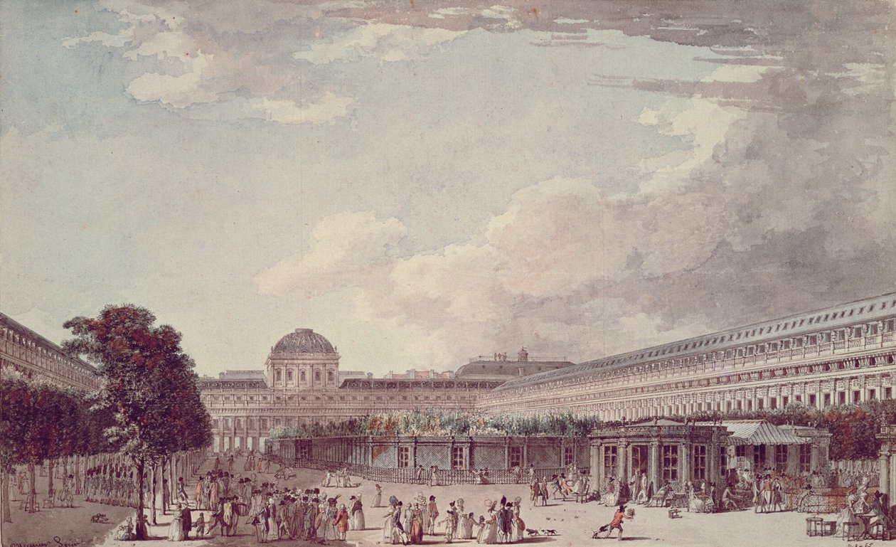 Le Palais Philippe Egalite, Le Palais Royal, 1791 alkotó: Jean Lespinasse