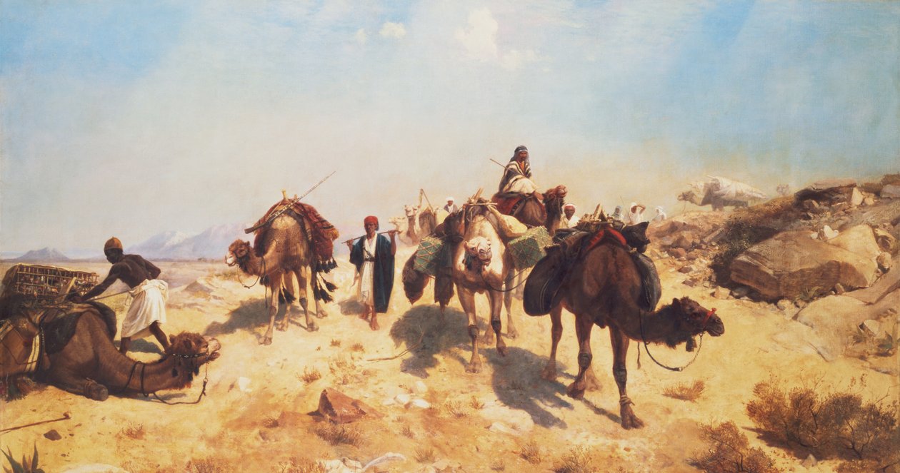 Átkelés a sivatagon alkotó: Jean Leon Gerome